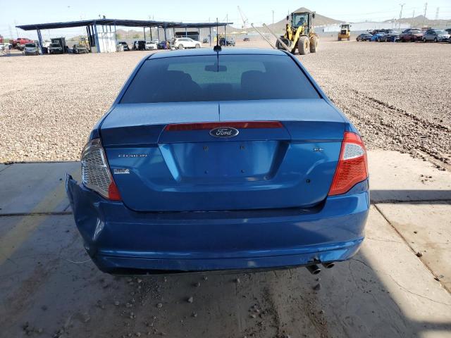 3FAHP0HA4BR267369 - 2011 FORD FUSION SE BLUE photo 6