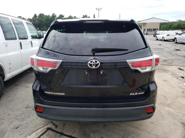 5TDJKRFH4GS501562 - 2016 TOYOTA HIGHLANDER XLE Schwarz Foto 6