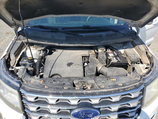 1FM5K8D82HGD43566 - 2017 FORD EXPLORER XLT WHITE photo 12