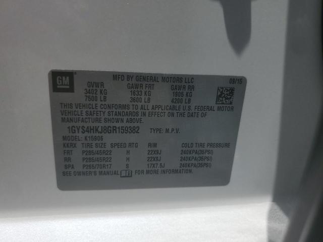 1GYS4HKJ8GR159382 - 2016 CADILLAC ESCALADE ESV LUXURY 白色 照片 13