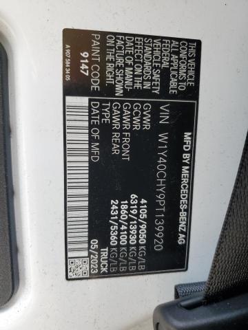 W1Y40CHY9PT139920 - 2023 MERCEDES-BENZ SPRINTER 2500 WHITE photo 13