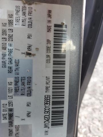 JM1CW2DL9C0135669 - 2012 MAZDA 5 SILVER photo 14