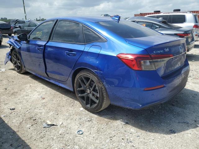 2HGFE2F50PH525111 - 2023 HONDA CIVIC SPORT ლურჯი ფოტო 2