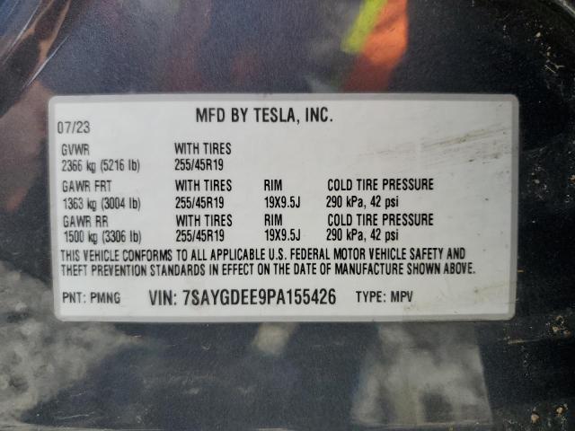 7SAYGDEE9PA155426 - 2023 TESLA MODEL Y Boz foto 12