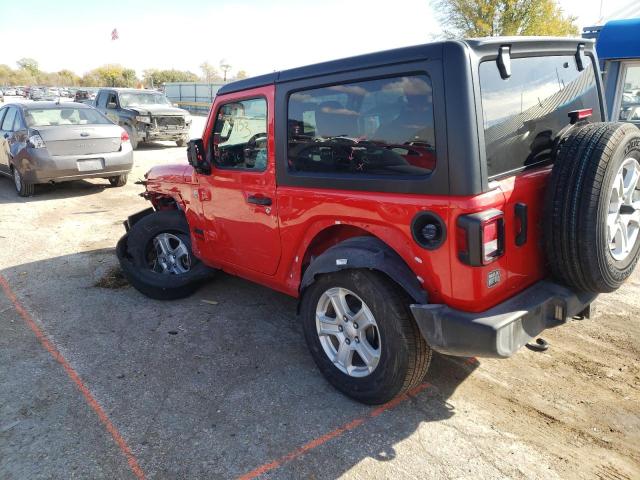 1C4GJXAG4MW661811 - 2021 JEEP WRANGLER SPORT RED photo 3