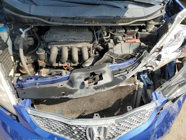 JHMGE8H42AC021565 - 2010 HONDA FIT SPORT BLUE photo 11