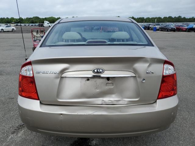 KNAFE122665233180 - 2006 KIA SPECTRA LX TAN photo 6