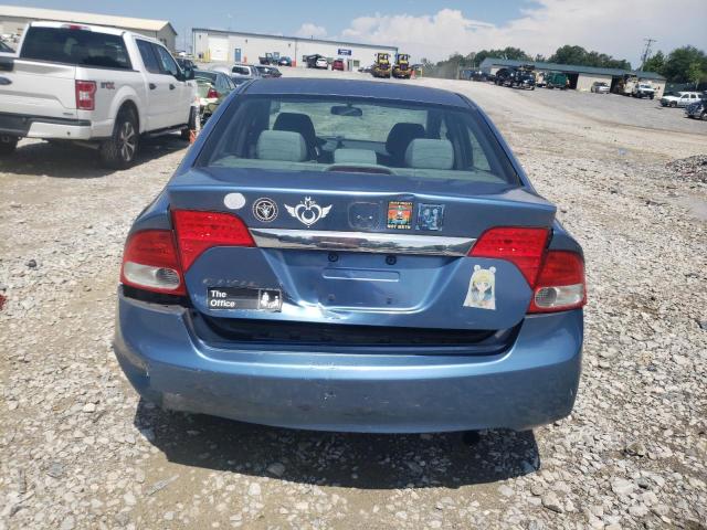 2HGFA16839H524196 - 2009 HONDA CIVIC EX BLUE photo 6