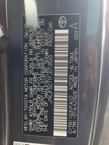 JTKJF5C71FJ013523 - 2015 TOYOTA SCION TC 灰色 照片 12