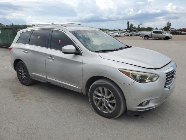 5N1AL0MM1EC545392 - 2014 INFINITI QX60 SILVER photo 4