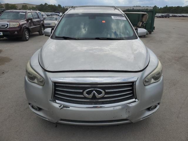 5N1AL0MM1EC545392 - 2014 INFINITI QX60 SILVER photo 5