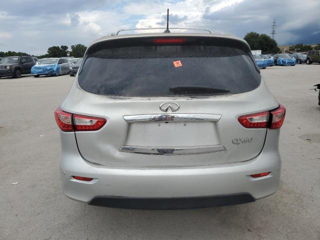 5N1AL0MM1EC545392 - 2014 INFINITI QX60 SILVER photo 6