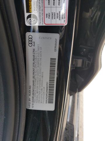 WAUH2AFC2HN063701 - 2017 AUDI A6 PRESTIGE შავი ფოტო 12