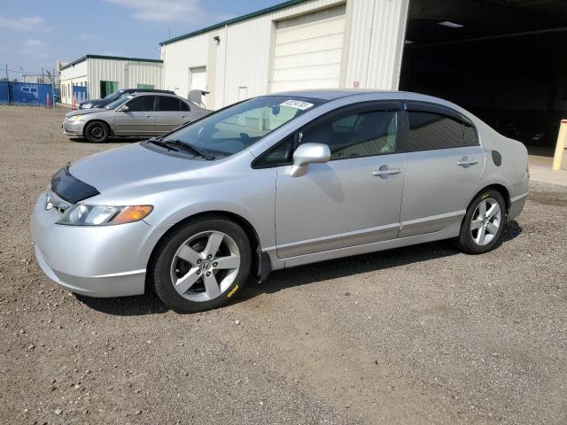 1HGFA16486L805857 - 2006 HONDA CIVIC LX SILVER photo 1