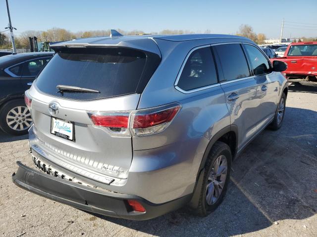 5TDJKRFH6ES052849 - 2014 TOYOTA HIGHLANDER XLE Gümüş foto 4