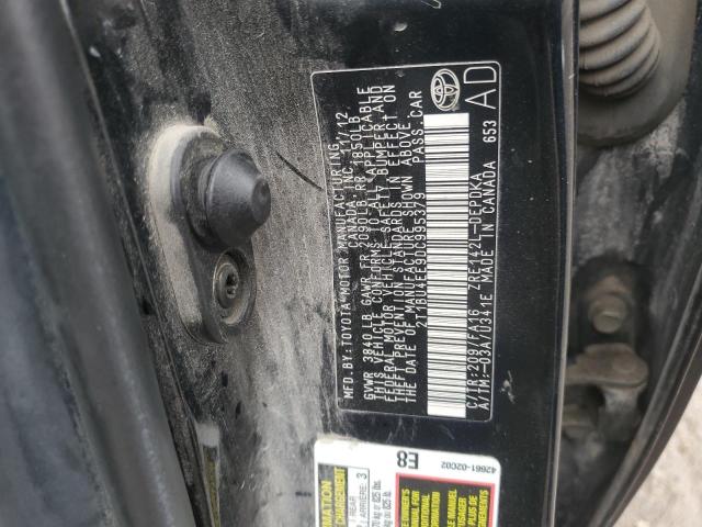 2T1BU4EE9DC995379 - 2013 TOYOTA COROLLA BASE Qara foto 12