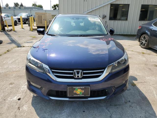 1HGCR3F86EA801696 - 2014 HONDA ACCORD EXL BLUE photo 5