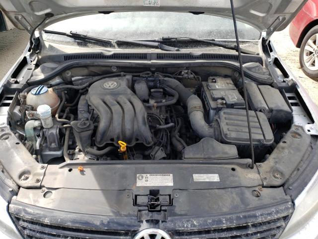 3VW2K7AJ3DM206822 - 2013 VOLKSWAGEN JETTA BASE 银色 照片 11