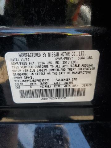 JN1BV7AR3FM395375 - 2015 INFINITI Q50 BASE BLACK photo 12