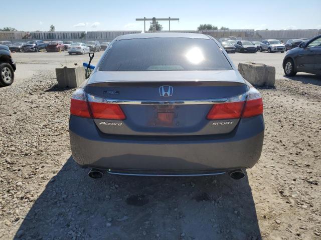 1HGCR2F50EA080632 - 2014 HONDA ACCORD SPORT GRAY photo 6