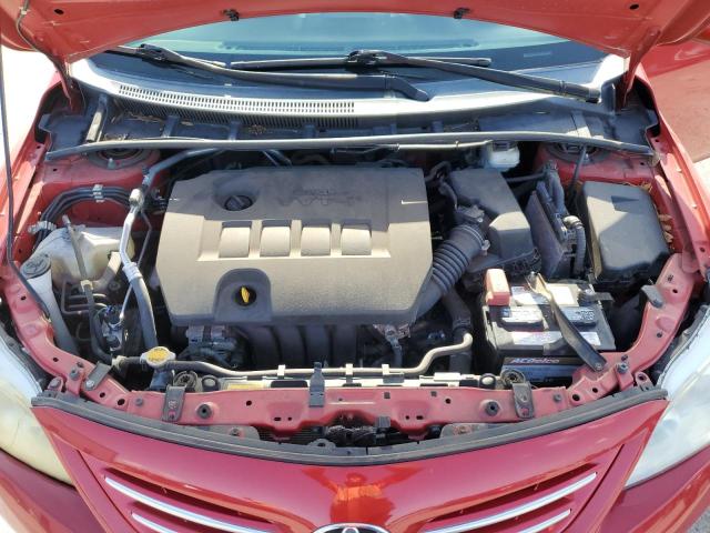 2T1BU4EE4DC925837 - 2013 TOYOTA COR L/LE/L BASE RED photo 11