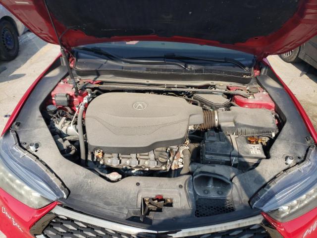 19UUB3F60JA001333 - 2018 ACURA TLX TECH+A Կարմիր լուսանկար 11