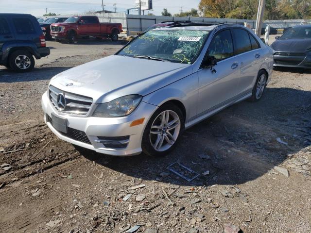 WDDGF4HB2EG216625 - 2014 MERCEDES-BENZ C 250 SILVER photo 2