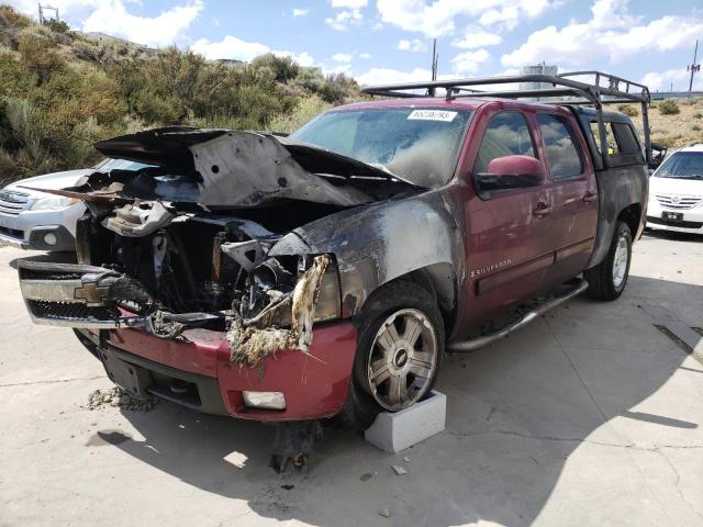 3GCEK13M27G526771 - 2007 CHEVROLET SILVERADO K1500 CREW CAB BURGUNDY photo 1