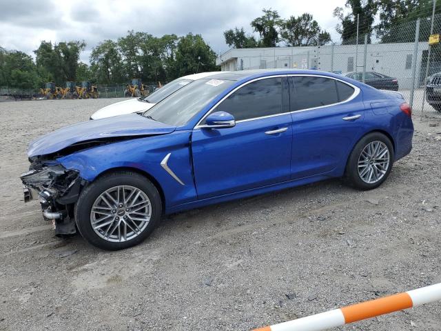 KMTG34LA2LU057767 - 2020 GENESIS G70 ELITE BLUE photo 1