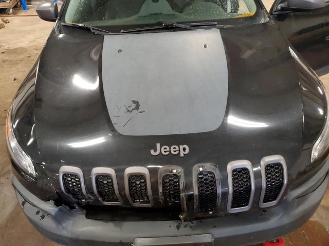 1C4PJMBS4FW738584 - 2015 JEEP CHEROKEE TRAILHAWK BLACK photo 12