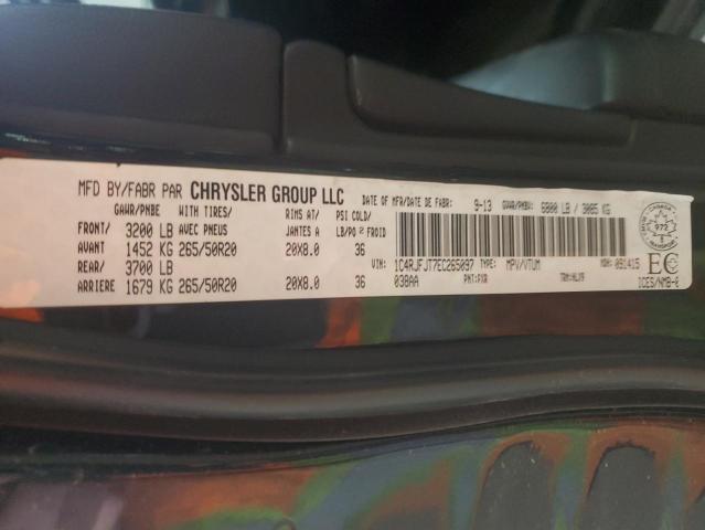 1C4RJFJT7EC265097 - 2014 JEEP GRAND CHER SUMMIT შავი ფოტო 13