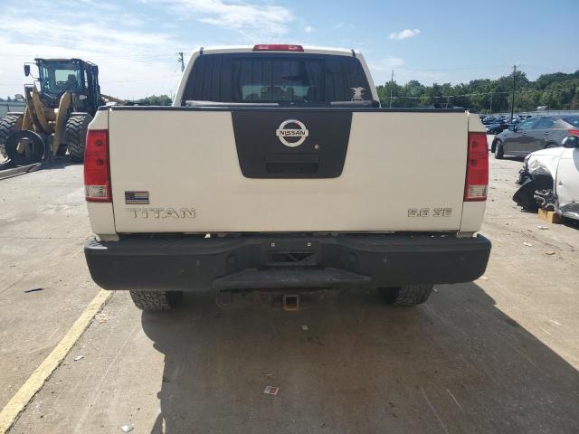 1N6AA07C98N303792 - 2008 NISSAN TITAN XE WHITE photo 6