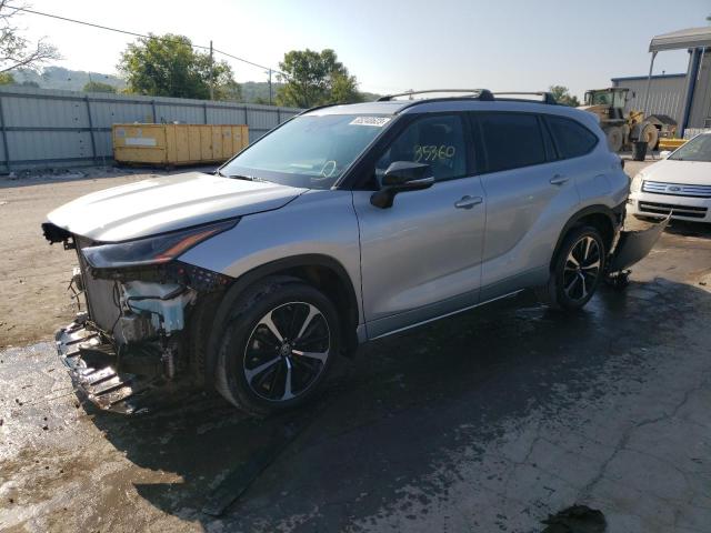 5TDLZRBH8MS103003 - 2021 TOYOTA HIGHLANDER XSE SILVER photo 1