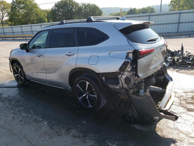 5TDLZRBH8MS103003 - 2021 TOYOTA HIGHLANDER XSE SILVER photo 2