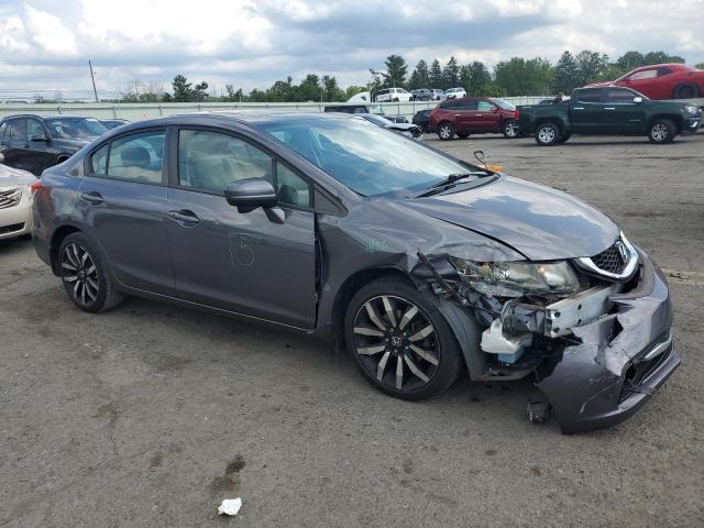 19XFB2F92FE240107 - 2015 HONDA CIVIC EXL ნაცრისფერი ფოტო 4