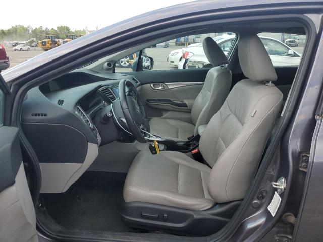 19XFB2F92FE240107 - 2015 HONDA CIVIC EXL ნაცრისფერი ფოტო 7