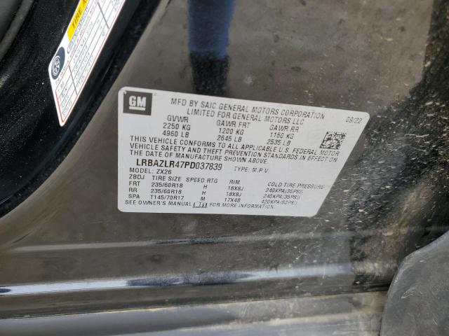 LRBAZLR47PD037839 - 2023 BUICK ENVISION PREFERRED შავი ფოტო 13