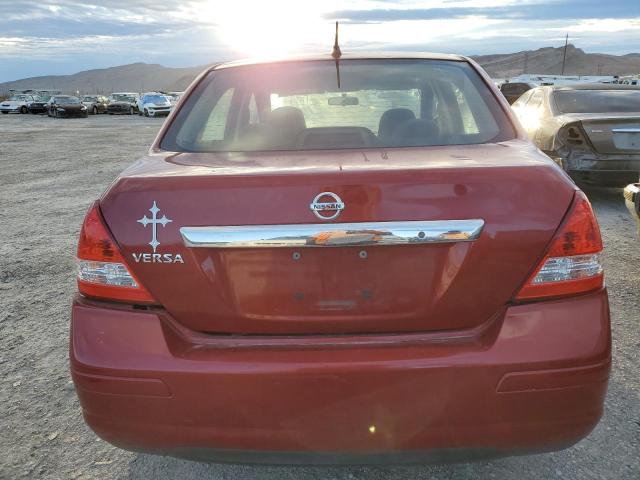 3N1BC1APXBL432380 - 2011 NISSAN VERSA AUTO S RED photo 6