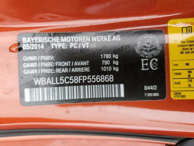 WBALL5C58FP556868 - 2015 BMW Z4 SDRIVE28I ORANGE photo 13