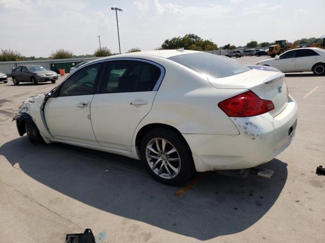 JNKBV61F88M275859 - 2008 INFINITI G35 WHITE photo 2