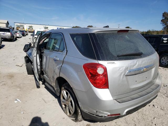 2GNALAEKXE1175547 - 2014 CHEVROLET EQUINOX LS SILVER photo 3