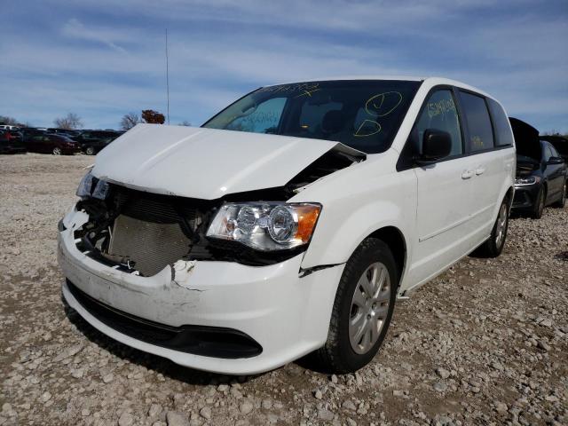 2C4RDGBG2HR831127 - 2017 DODGE GRAND CARA SE WHITE photo 2