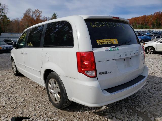 2C4RDGBG2HR831127 - 2017 DODGE GRAND CARA SE WHITE photo 3