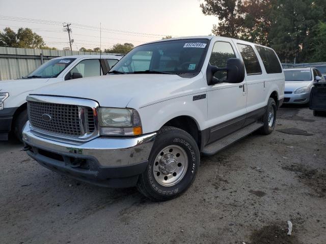 1FMNU40L62EA16927 - 2002 FORD EXCURSION XLT WHITE photo 1