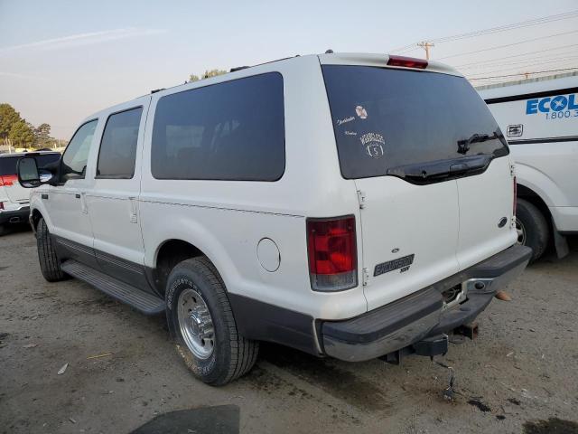 1FMNU40L62EA16927 - 2002 FORD EXCURSION XLT WHITE photo 2