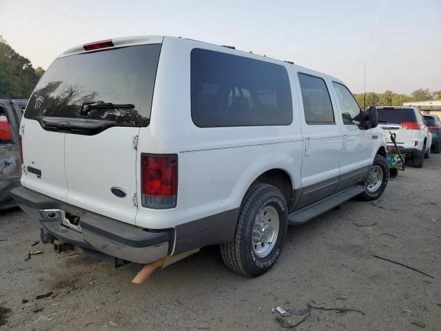 1FMNU40L62EA16927 - 2002 FORD EXCURSION XLT WHITE photo 3