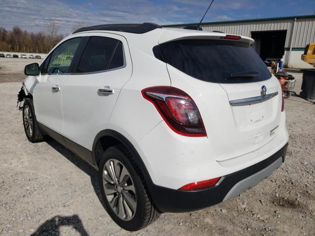 KL4CJASBXKB760968 - 2019 BUICK ENCORE PREFERRED Ақ фото 3