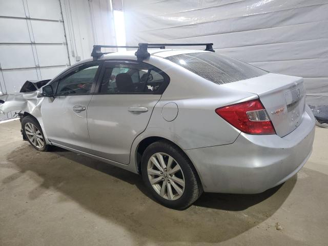 2HGFB2F9XCH327190 - 2012 HONDA CIVIC EXL SILVER photo 2