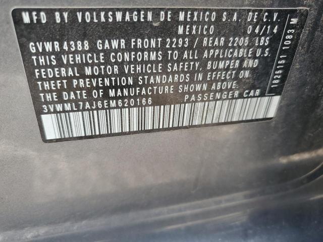3VWML7AJ6EM620166 - 2014 VOLKSWAGEN JETTA TDI GRAY photo 13