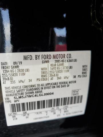 5LM5J7WC4LGL09004 - 2020 LINCOLN AVIATOR RESERVE BLACK photo 13